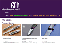 Tablet Screenshot of elitecustomknives.com